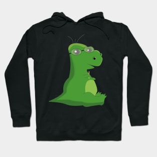 Dinosaur Nerd Glasses Design Hoodie